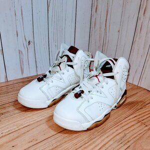 836342 115 Nike Air Jordan 6 Retro OG BG 'Maroon'  6.5Y